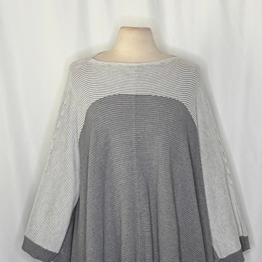 LULULEMON It All Lines Up Poncho Heathered Core Ultra Light Grey Medium Grey O/S - Picture 4 of 14
